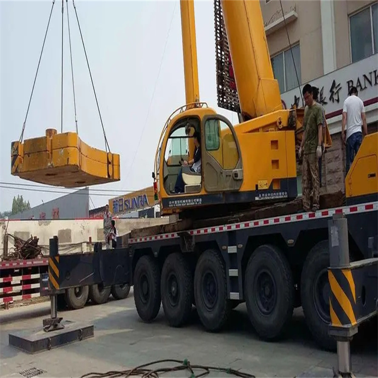 灵山当地吊车出租|机器吊装|75吨|工厂搬迁服务